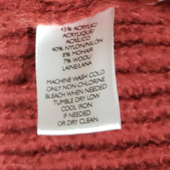 Cardigan Sweater Ann Taylor Loft Red Cardigan - Picture 3 of 3